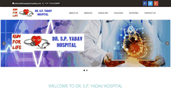 Desktop Screenshot of drspyadavhospital.com