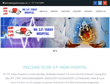 Tablet Screenshot of drspyadavhospital.com